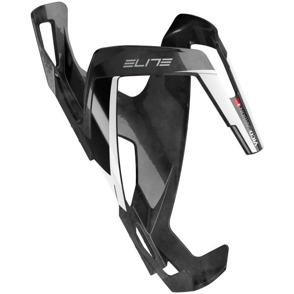Picture of Elite Vico Carbon 20 Bottle Cage - glossy/white graphic