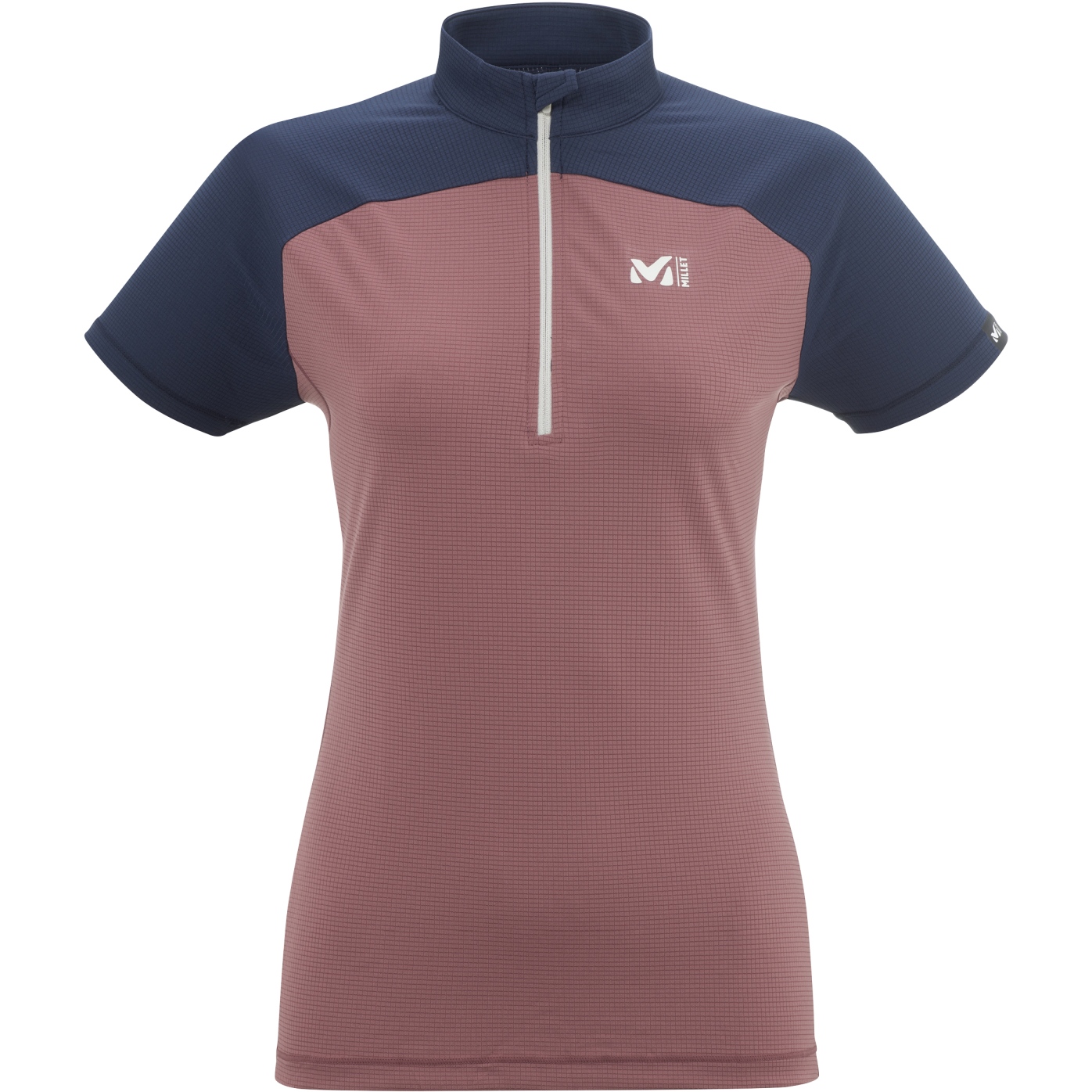 Picture of Millet Morpho Zip Women&#039;s T-Shirt - Rose Brown/Saphir
