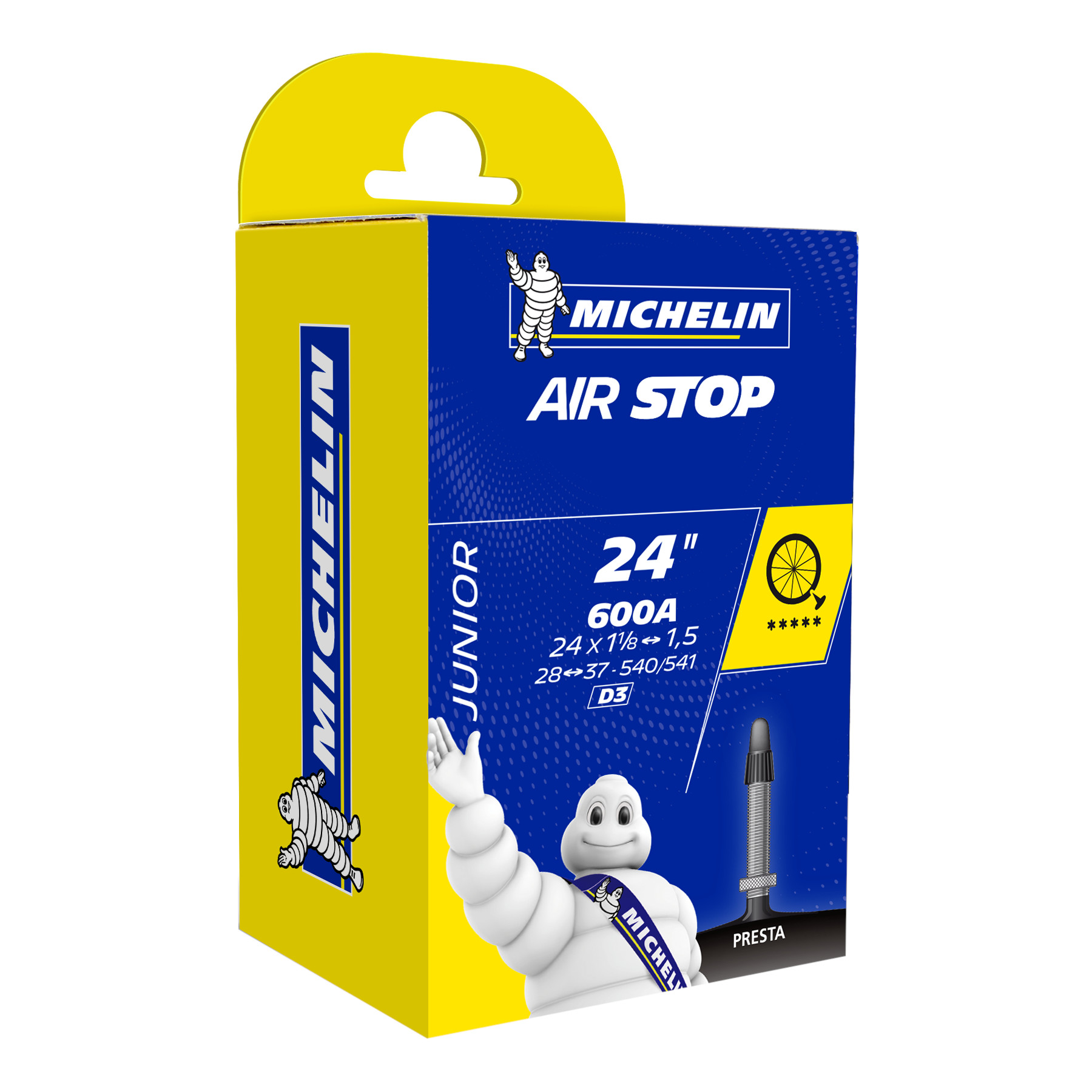 Picture of Michelin AirStop D3 Inner Tube - 24&quot; | 1.3-1.8&quot;
