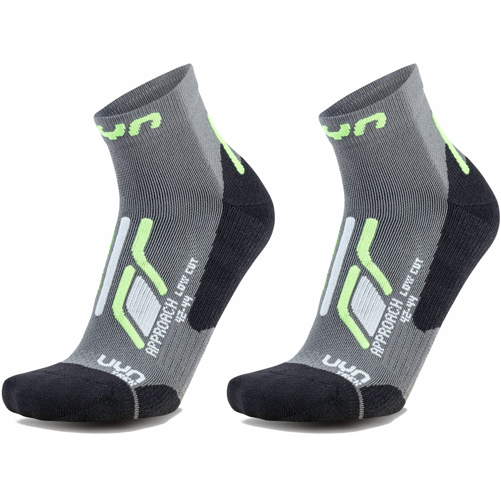 Picture of UYN Trekking Approach Low Cut Socks Men 2 Pairs Pack - Grey/Green