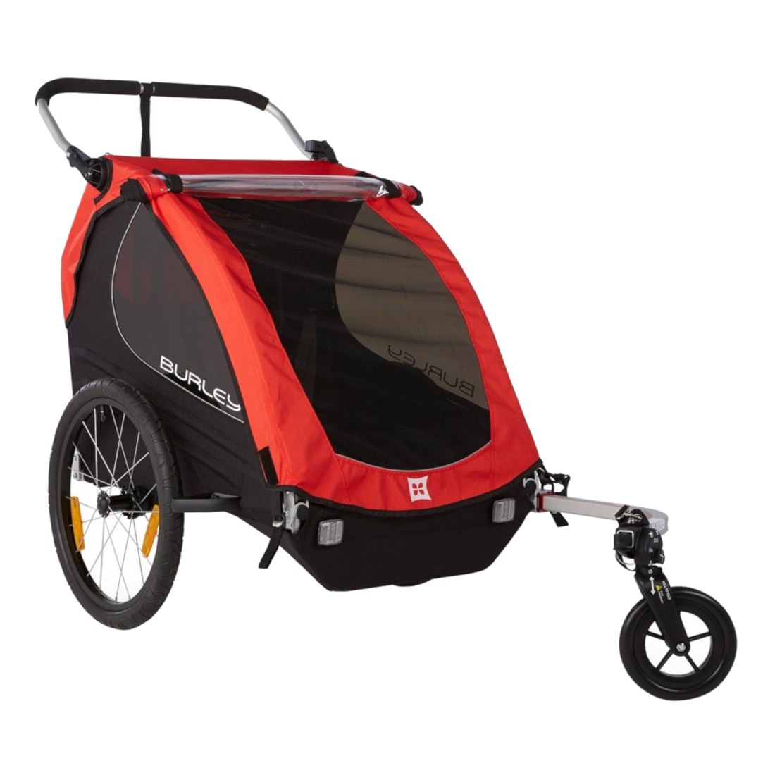 Picture of Burley Honey Bee Bike Trailer for 1-2 Kids incl. Cover - red