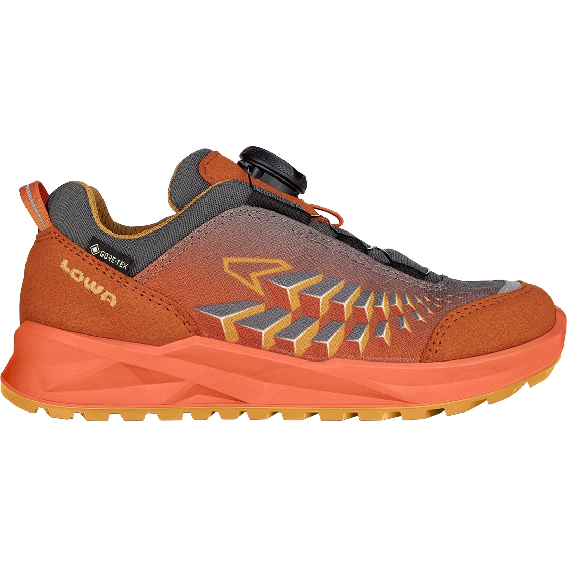 Picture of LOWA Ferrox GTX Lo Junior Shoes Kids - flame/mango (Size 26-35)