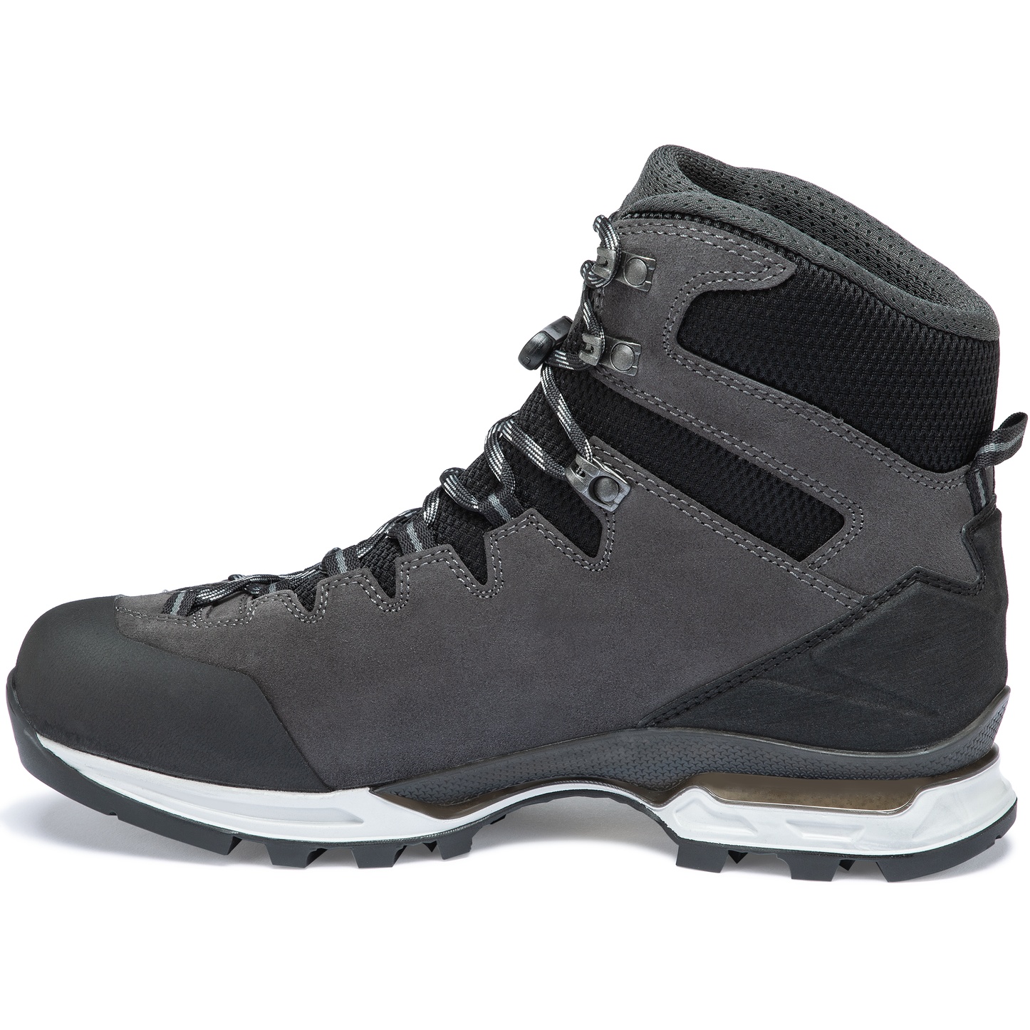 Chaussures De Randonnée Hanwag Makra Trek GTX Homme - Gris, Velours, Imperméables - NEUFS