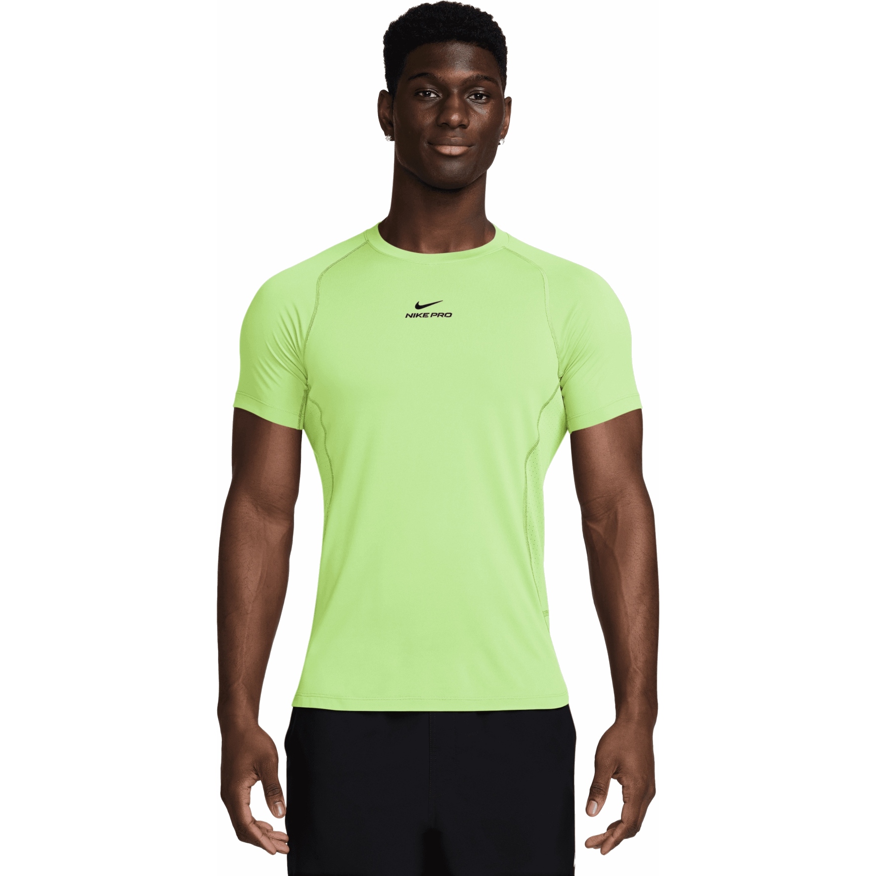 nike running pacer half zip top in lime