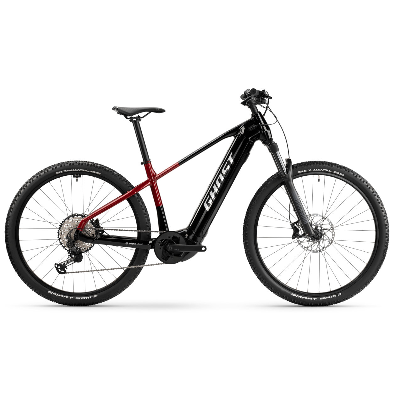 Picture of Ghost E-TERU Pro - Electric Mountain Bike - 2023 - black / pearl deep red