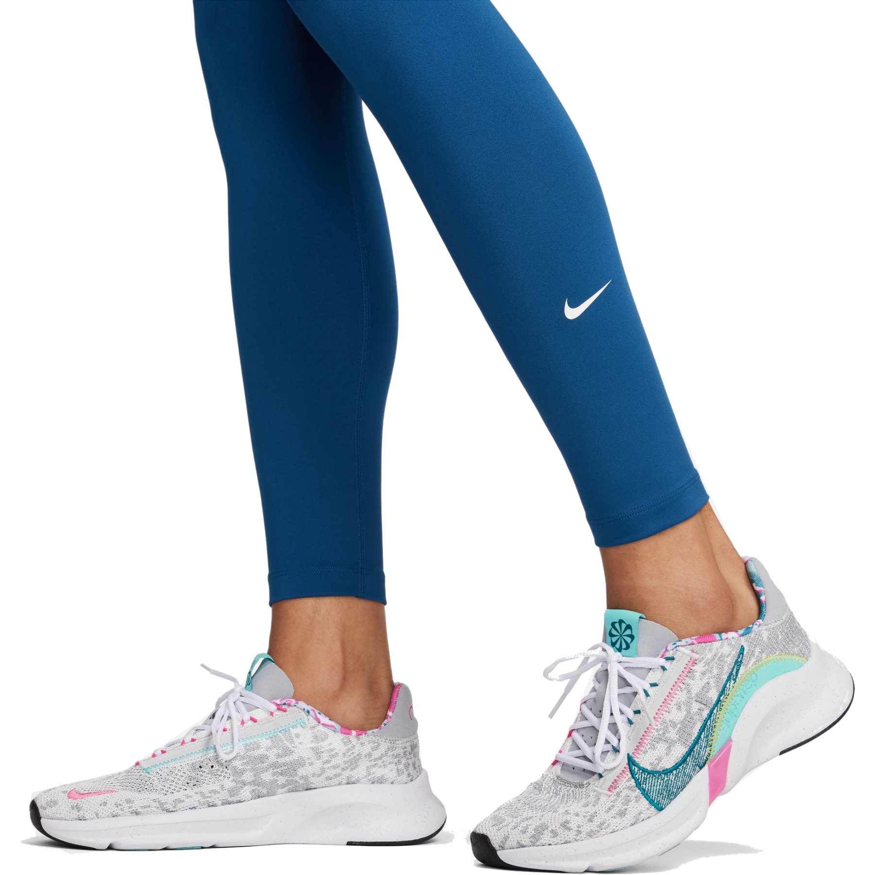 Nike One Dri-FIT High-Rise Leggings Women - court blue/white