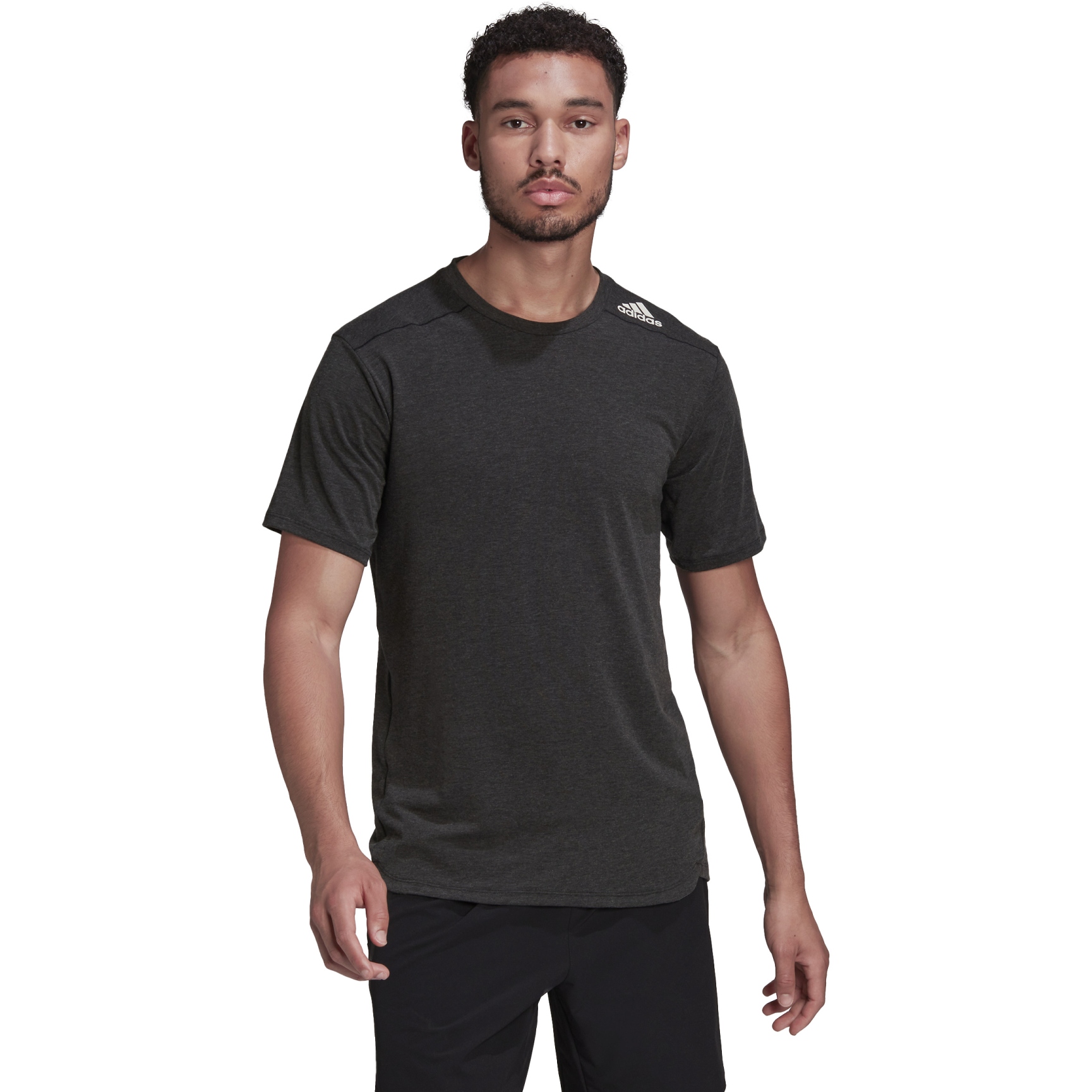 Productfoto van adidas Designed for Training Shirt Heren - zwart HB9204
