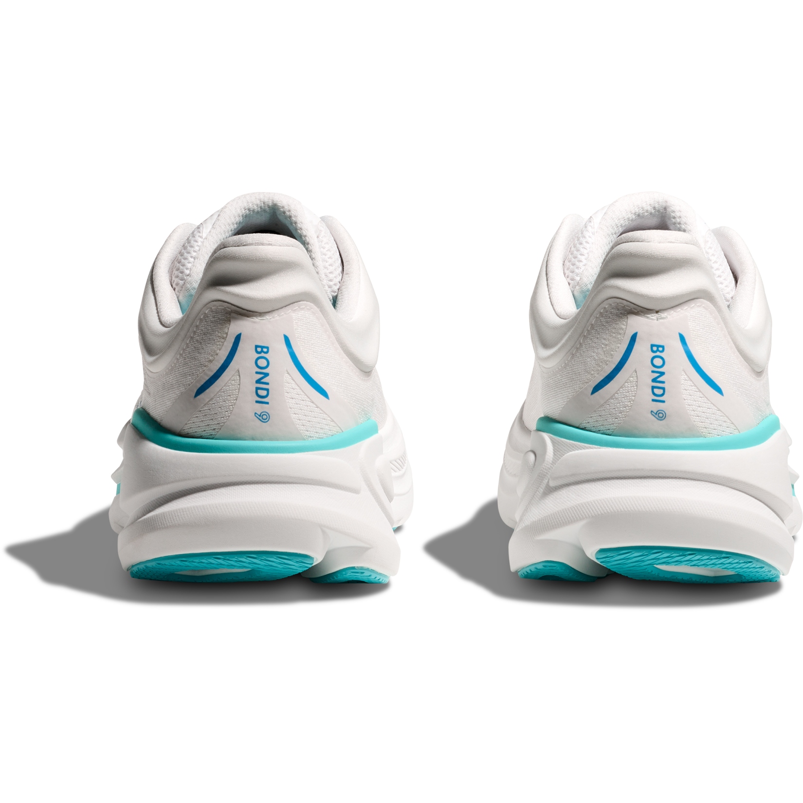 Hoka Bondi 9 Running Shoes Men - white / hoka blue | BIKE24