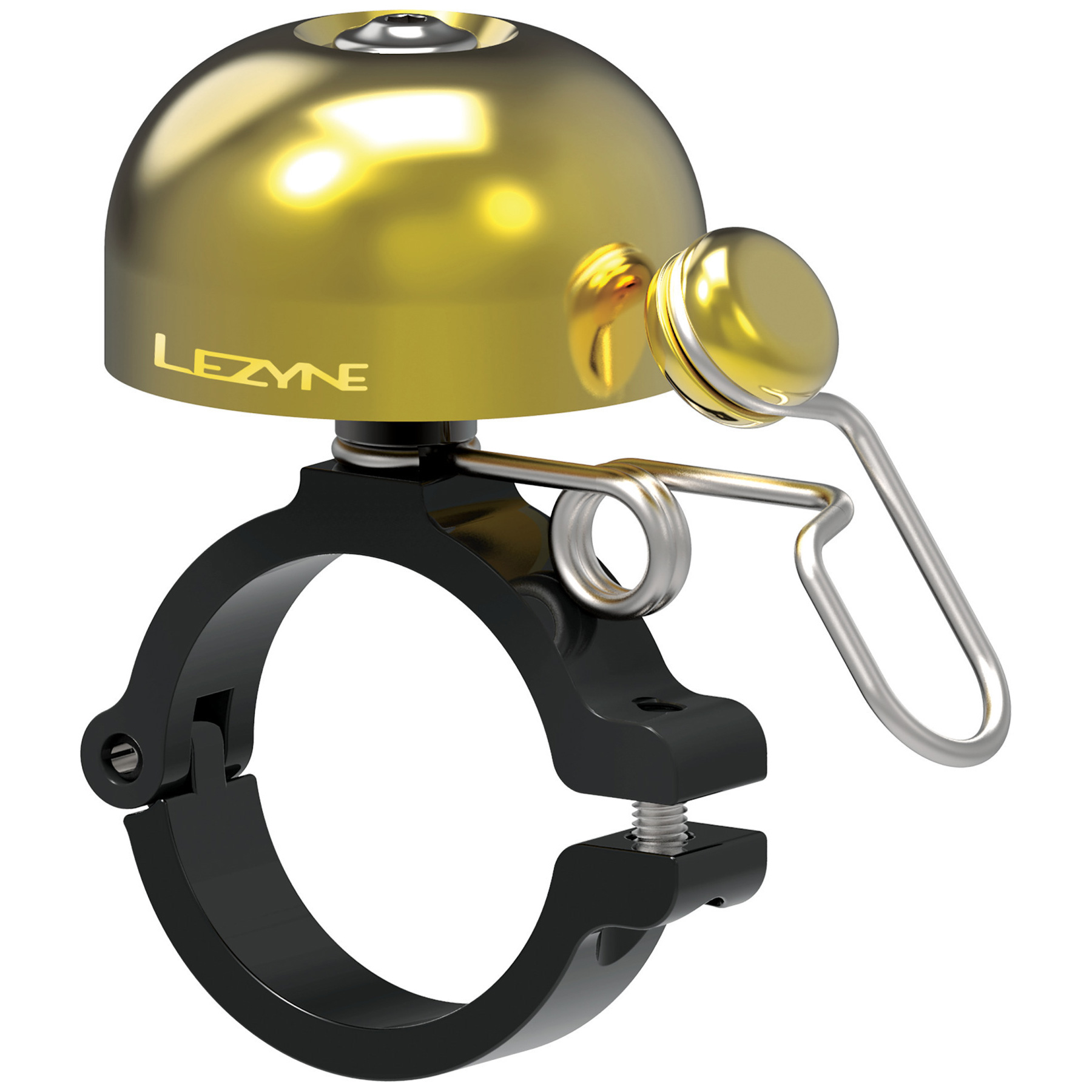 Picture of Lezyne Classic Brass Bell - Hard Mount - brass-black