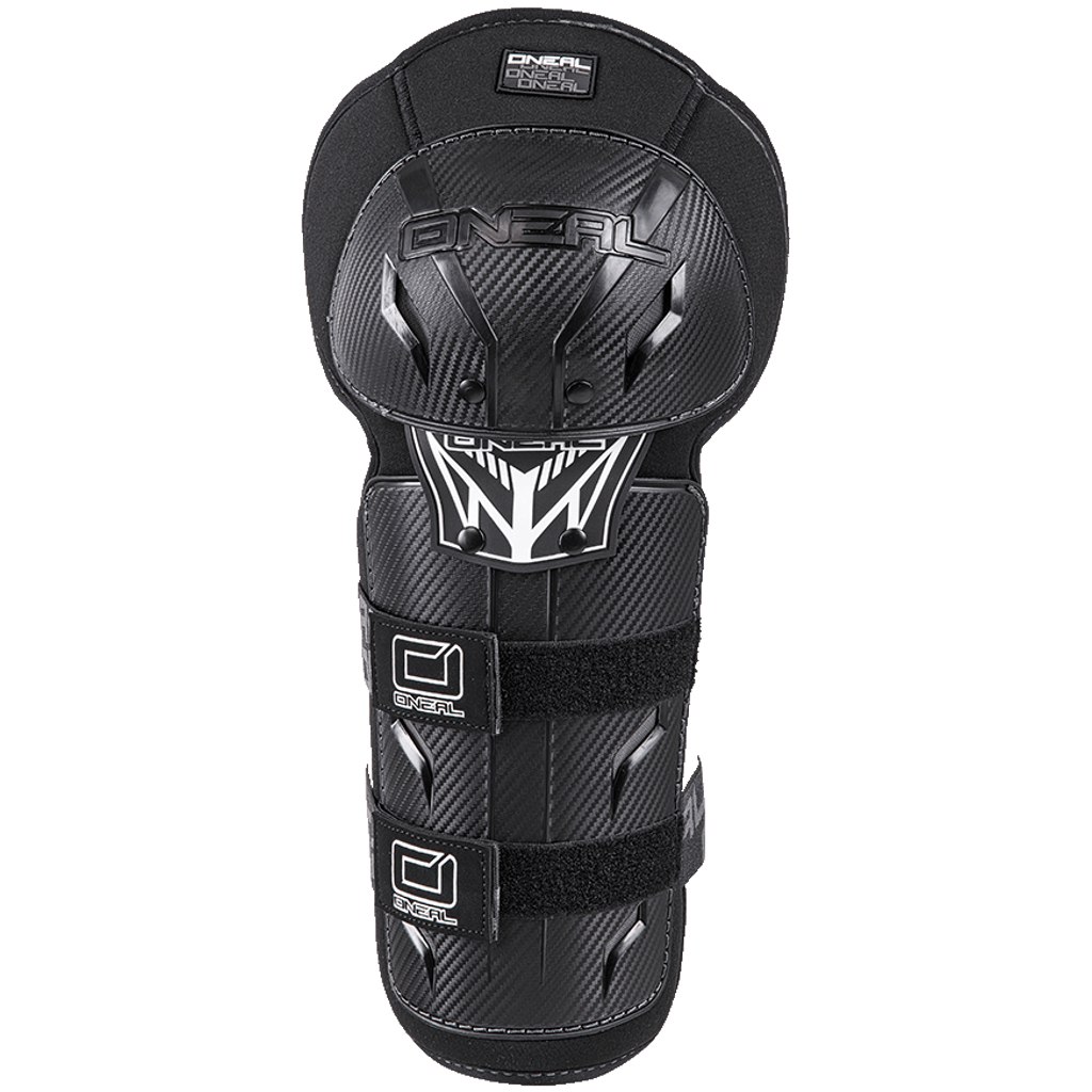 Image of O'Neal Pro III Carbon Look Youth Knee Guard - black