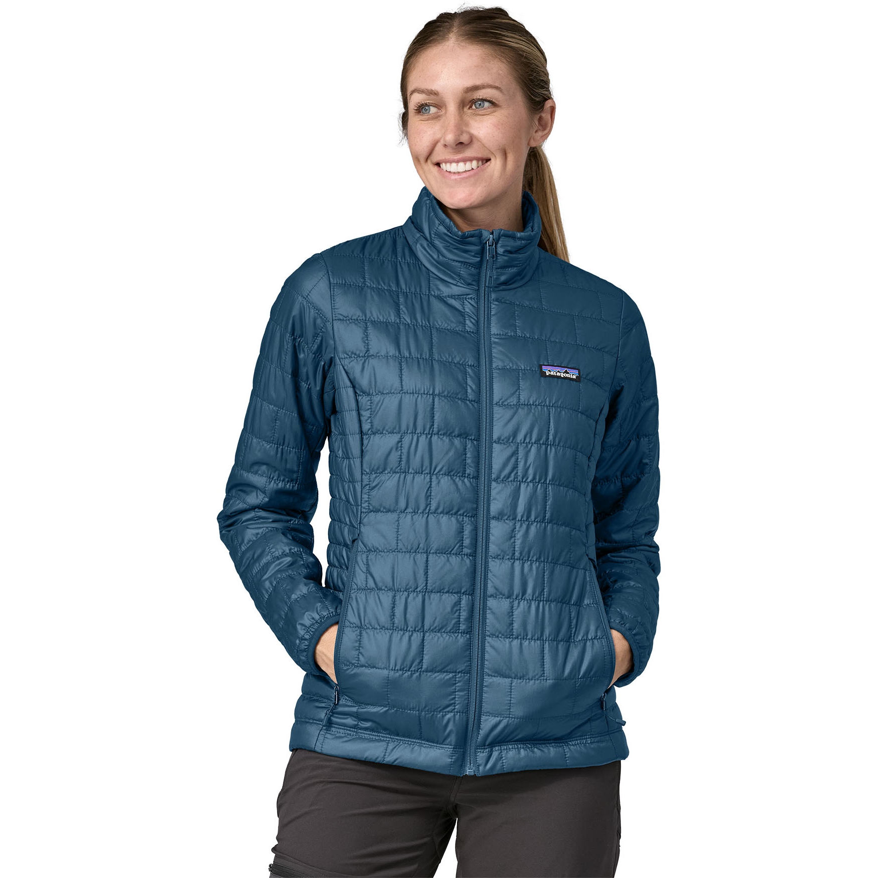 Produktbild von Patagonia Nano Puff Kapuzenjacke Damen - Lagom Blue