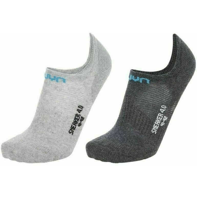 Produktbild von UYN Sneaker 4.0 Socken - 2er Paar Pack - EU 35-36 - anthracite mel/light grey mel
