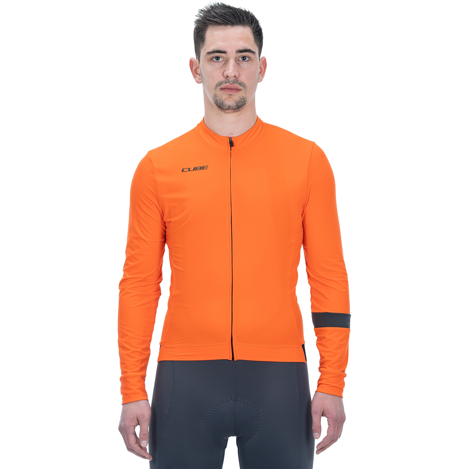 Image of CUBE BLACKLINE Long Sleeve Jersey Men - orange