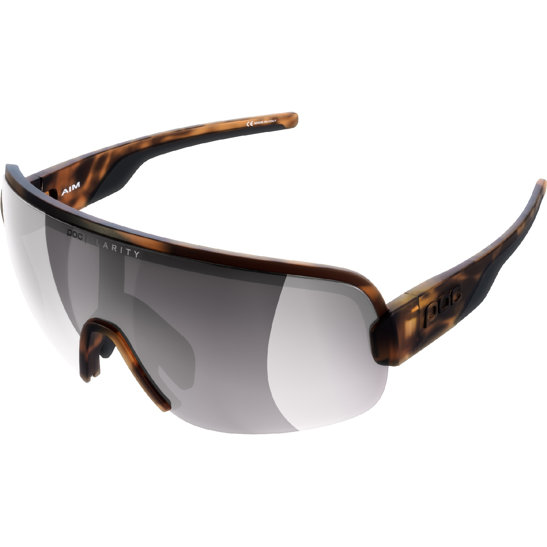 Produktbild von POC Aim Brille - Tortoise Brown/Violet Silver Mirror