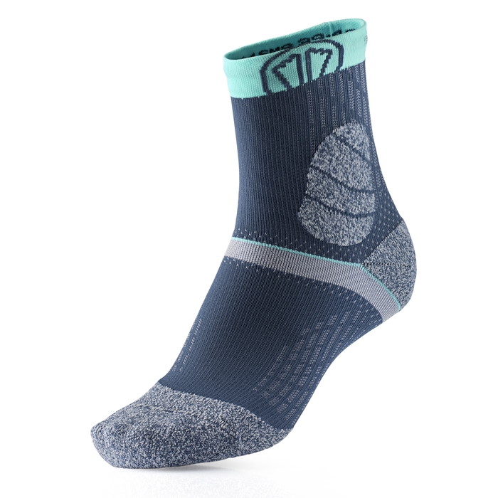 Picture of Sidas Trail Protect Running Socks - grey/turquoise