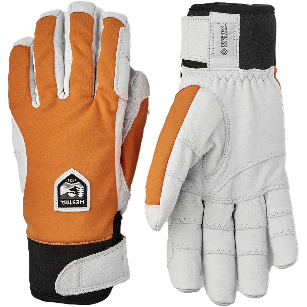 Picture of Hestra Ergo Grip Active - 5 Finger Outdoor Gloves - orange/offwhite