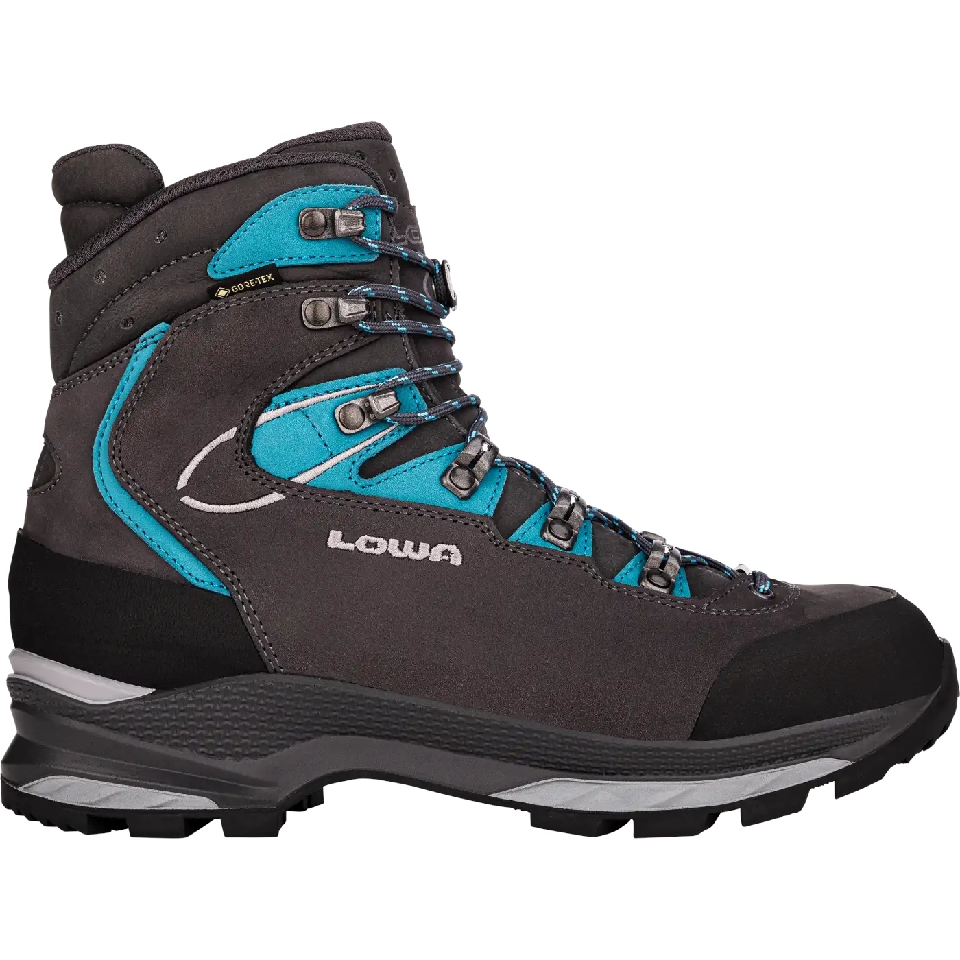Image of LOWA Mauria Evo GTX Women's Trekking Boots - anthracite/turquoise