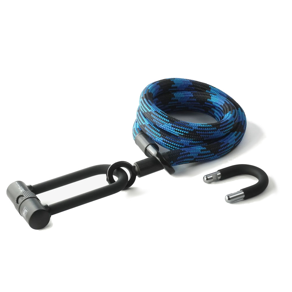 Produktbild von tex–lock eyelet Textilschloss inkl. U/X-Lock - 160 cm - morpho blue