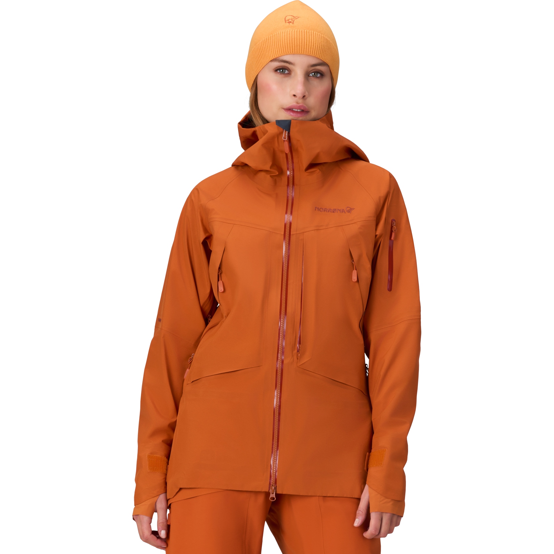 Picture of Norrona møre Gore-Tex Jacket Women - Gold Flame