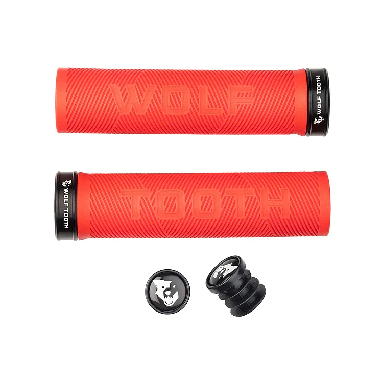 Picture of Wolf Tooth ECHO Lock-On Grips - red / black