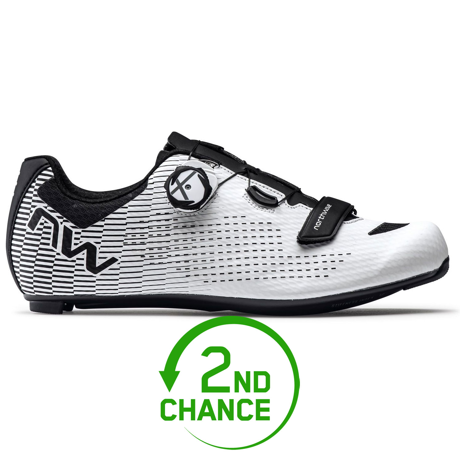 Produktbild von Northwave Storm Carbon 2 Rennradschuhe Herren - weiß/schwarz 51 - B-Ware