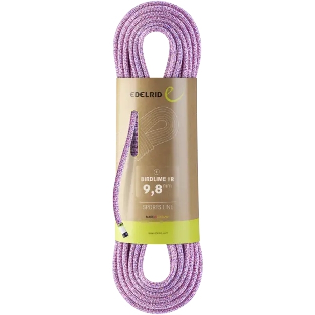 Альпинистская веревка Edelrid Birdlime 1R 9,8 мм - 50 м - розовый-royal