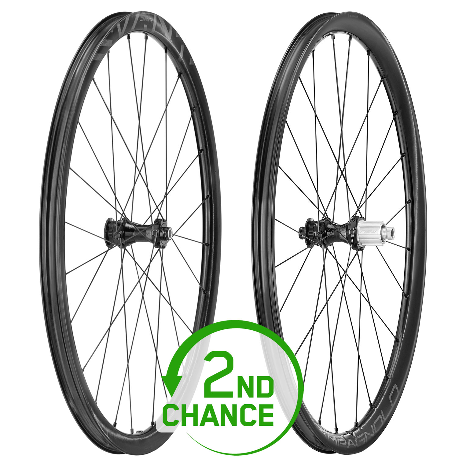 Picture of Campagnolo Levante DB Wheelset - 28&quot; | Carbon | 2-Way Fit | AFS - 12x100mm | 12x142mm - HG-EV - without accessories - 2nd Choice