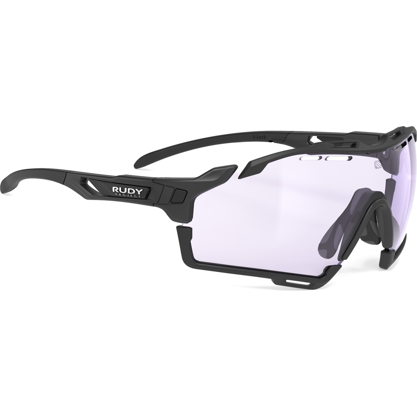 Productfoto van Rudy Project Cutline Bril - Photochromic Lens - Black Matte/Impactx 2 Laser Purple