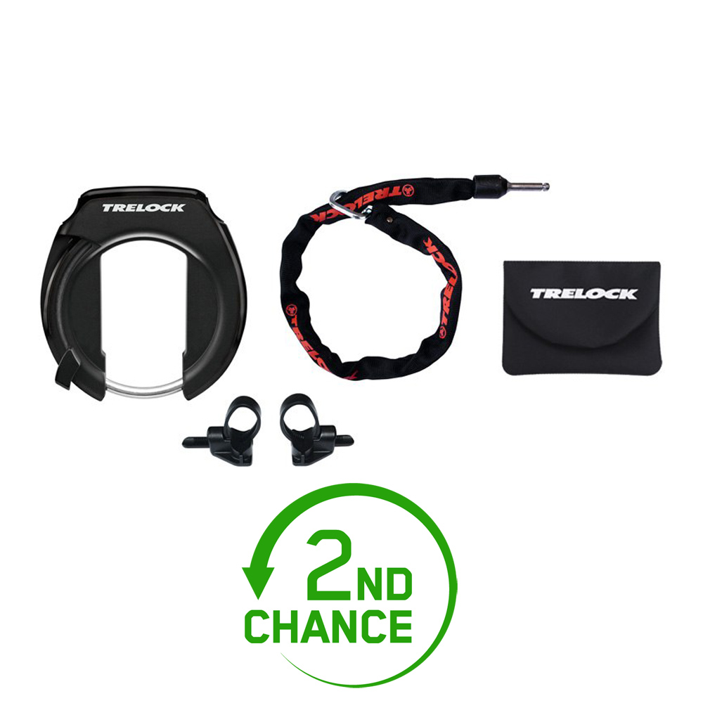 Picture of Trelock RS 351 Protect-O-Connect / ZR 355 100/6 Kombi Frame Lock + Connect Chain - black - 2nd Choice