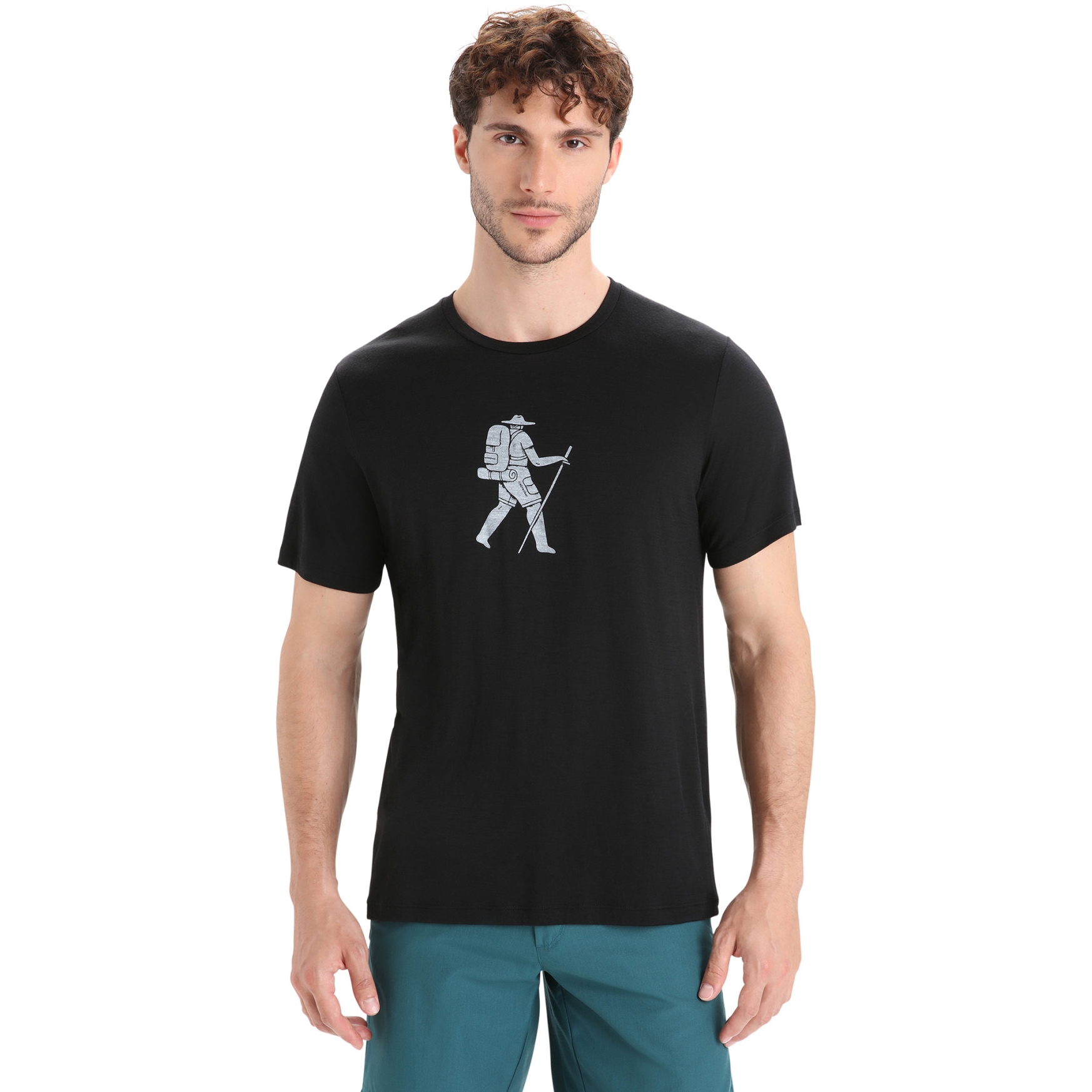 Foto de Icebreaker Camiseta Hombre - Tech Lite II Trail Hiker - Negro