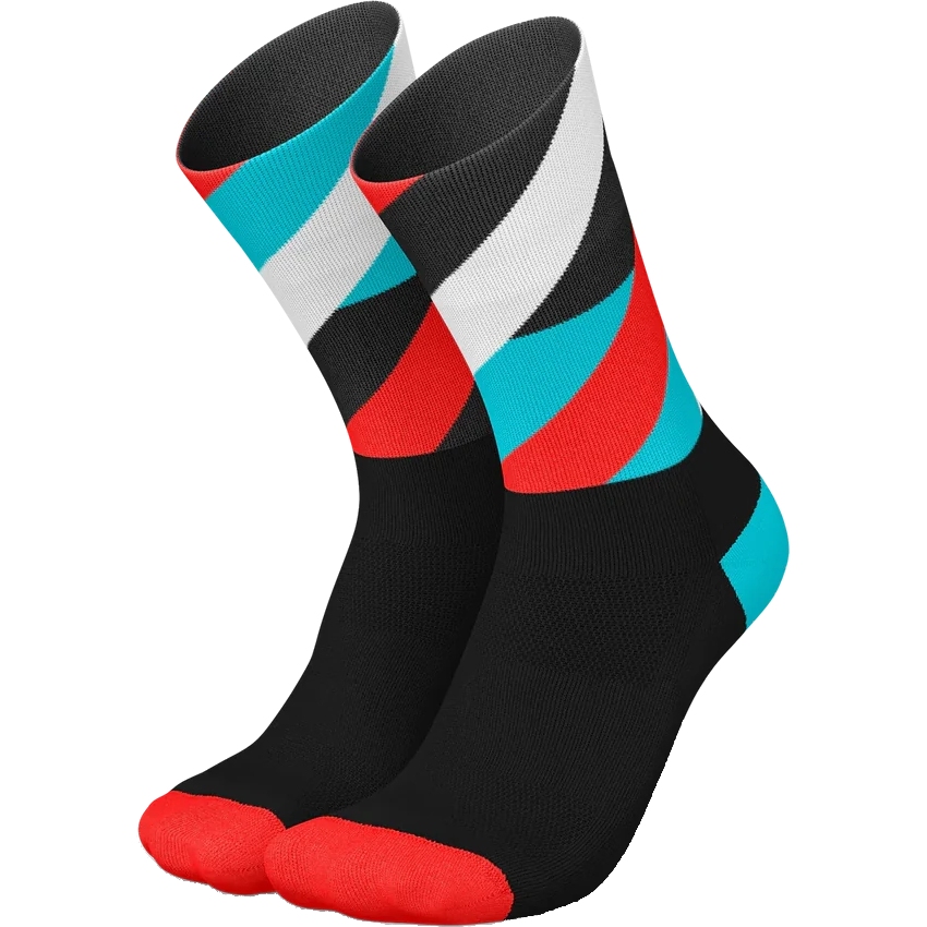 Bild von INCYLENCE Running Loops Socken - Schwarz Cyan Inferno