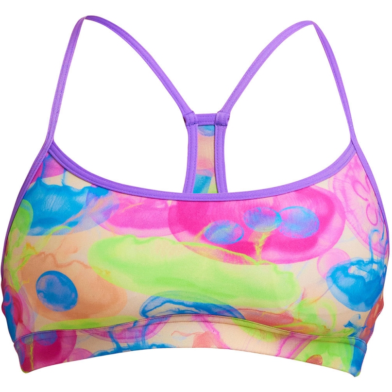 Productfoto van Funkita Swim Crop Eco Bikini Top Dames - Sweet Sting