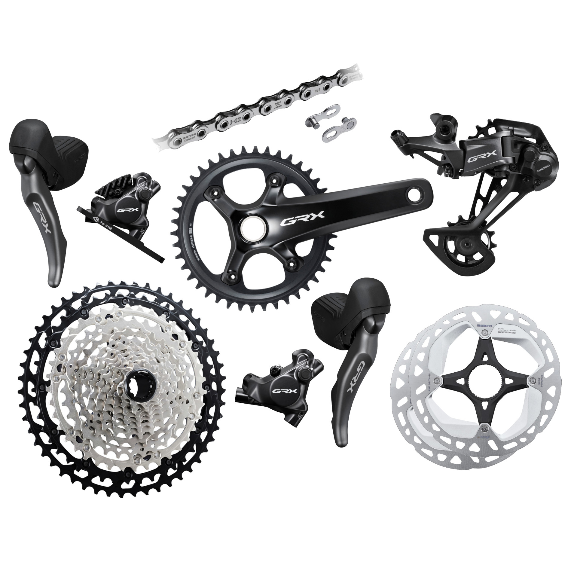 Picture of Shimano GRX RX820 Groupset - 1x12-speed