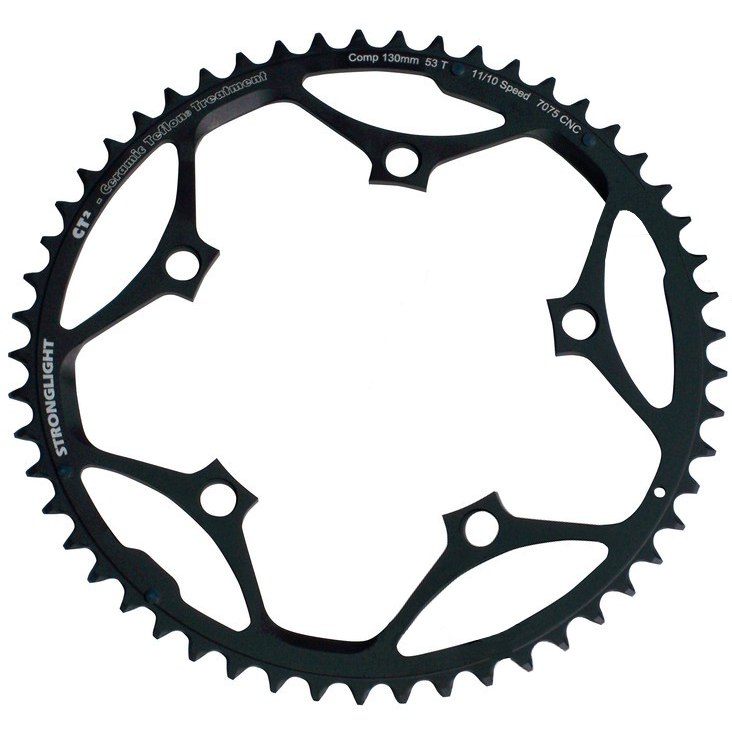 Picture of Stronglight CT2 Road Chainring - 5-Arm - 130mm - Shimano 10/11-Speed - black