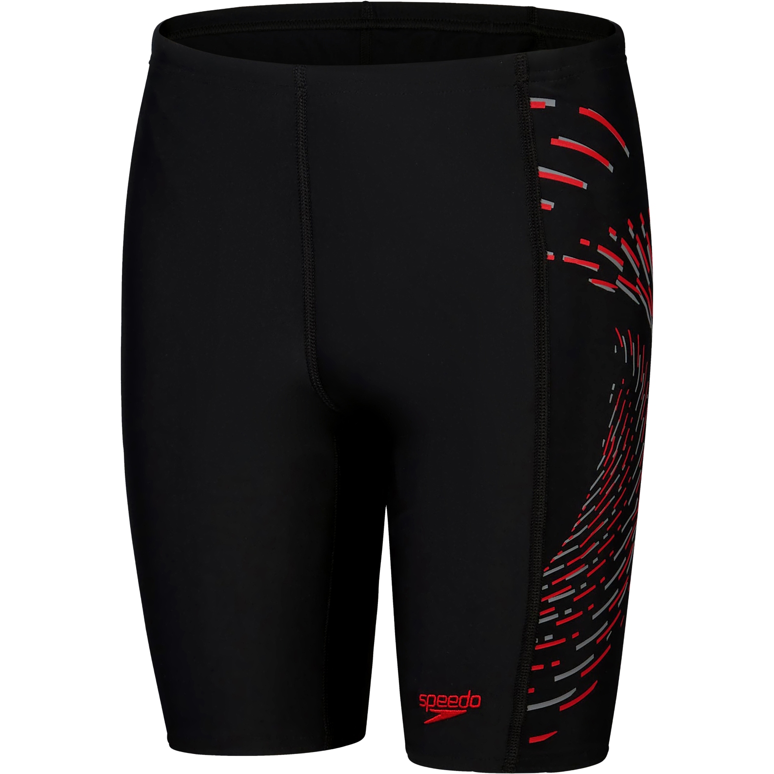 Picture of Speedo Plastisol Placement Jammer Boys - black/fed red/dapple grey