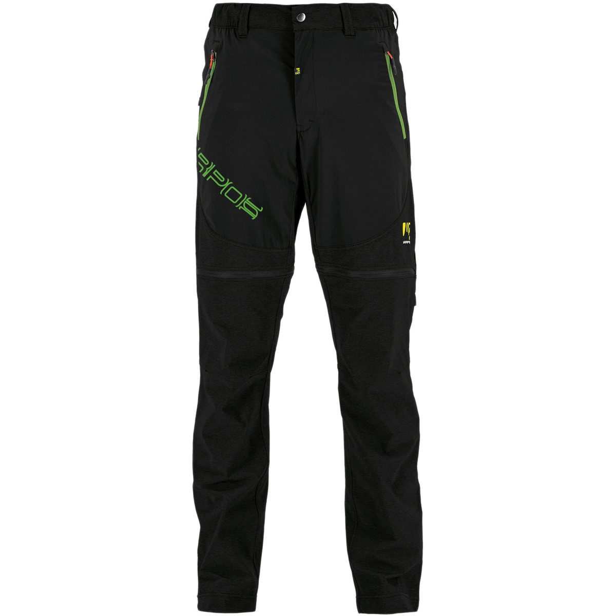 Picture of Karpos Santa Croce Zip-Off Trekking Pants Men - black/jasmine green