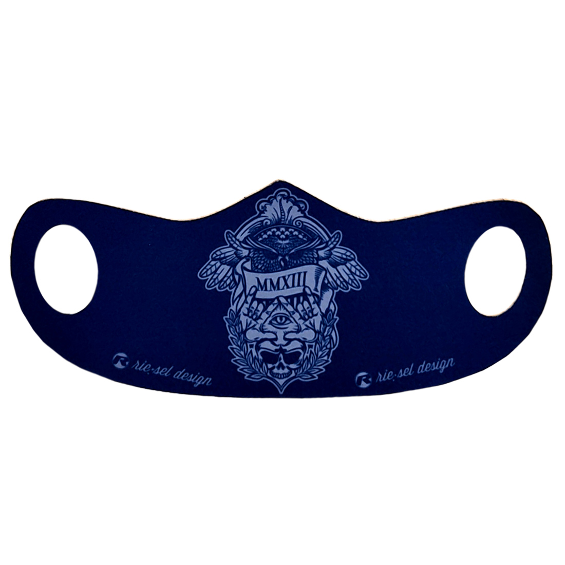 Produktbild von rie:sel design Mund- und Nasenschutz - illuminati navy blue