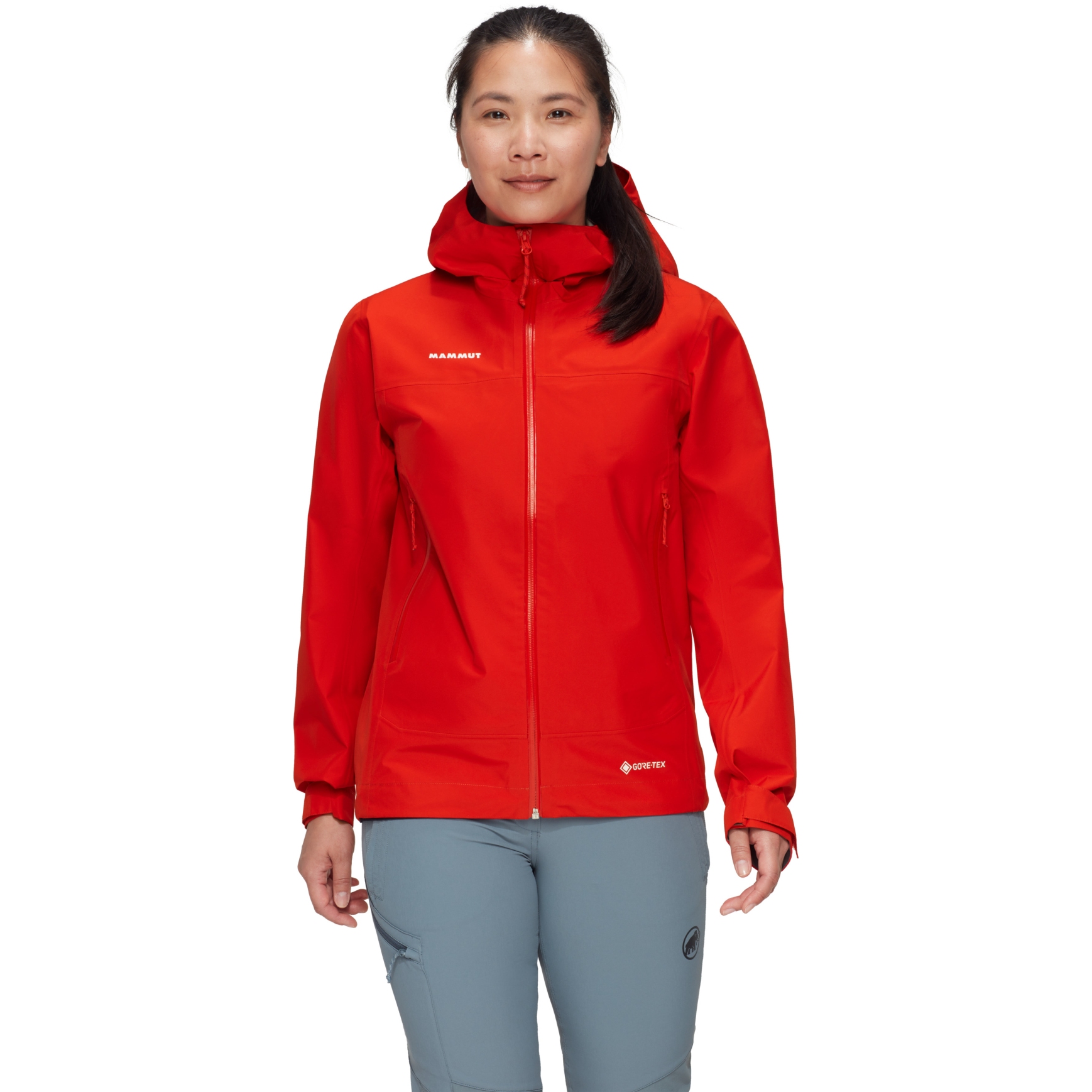 Picture of Mammut Crater Light Hardshell Hooded Jacket Women - mammut red