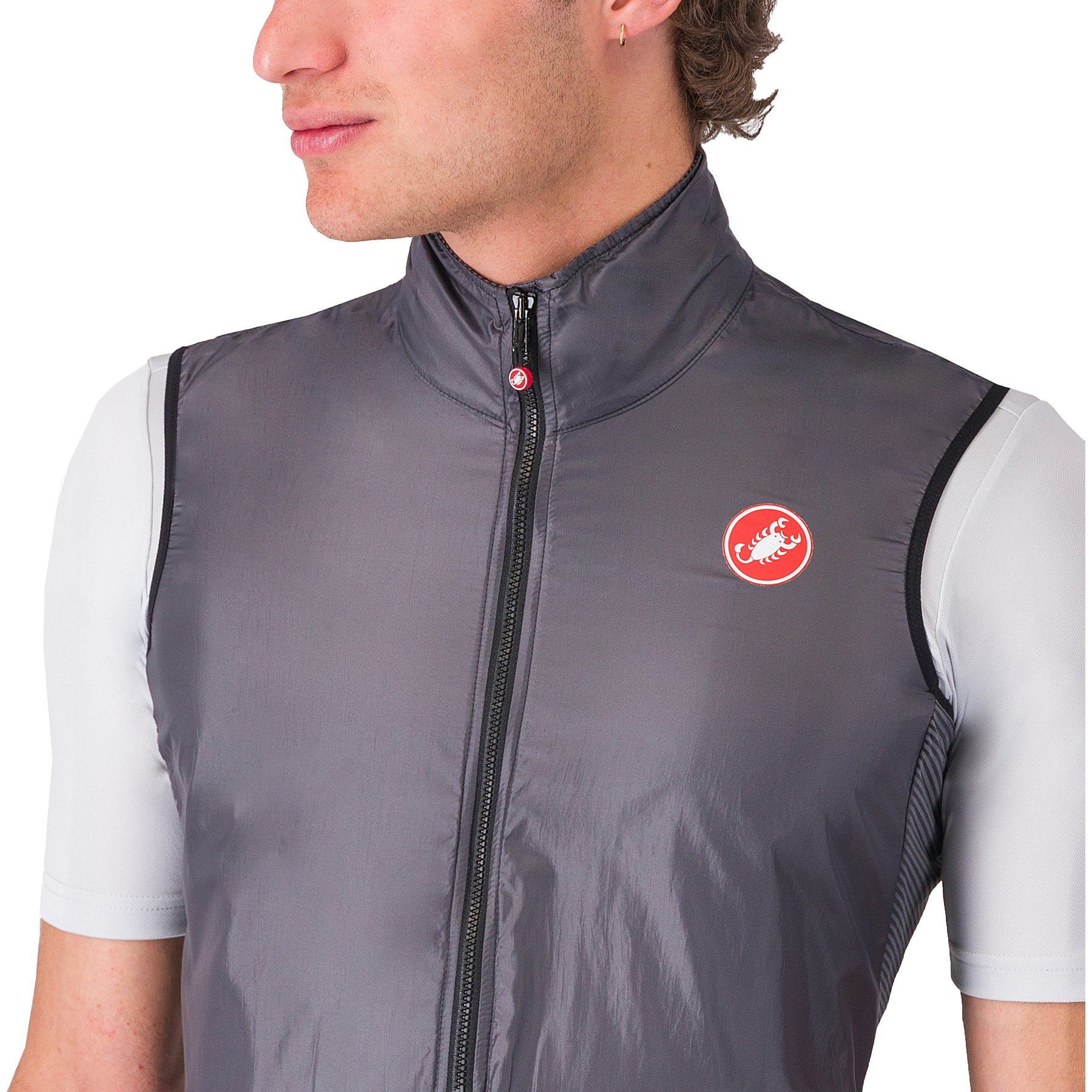 Castelli Aria Vest Men - dark grey 030 | BIKE24