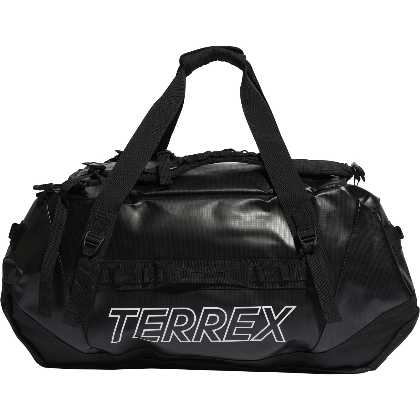 Productfoto van adidas TERREX Duffeltas RAIN.RDY Expedition L - 100L - zwart/wit IC5652