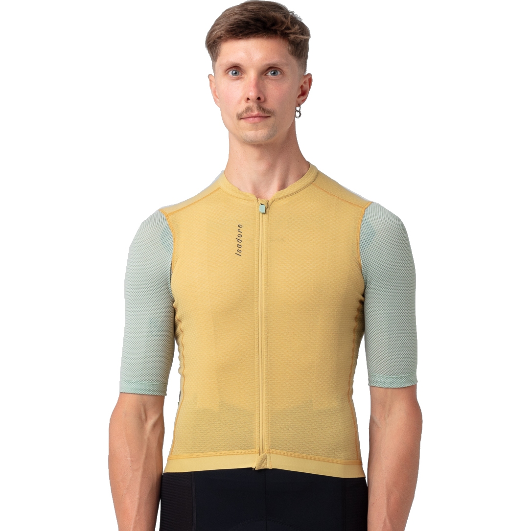 Imagen de Isadore Maillot Ciclismo Hombre - Signature Merino Air - Antique Gold