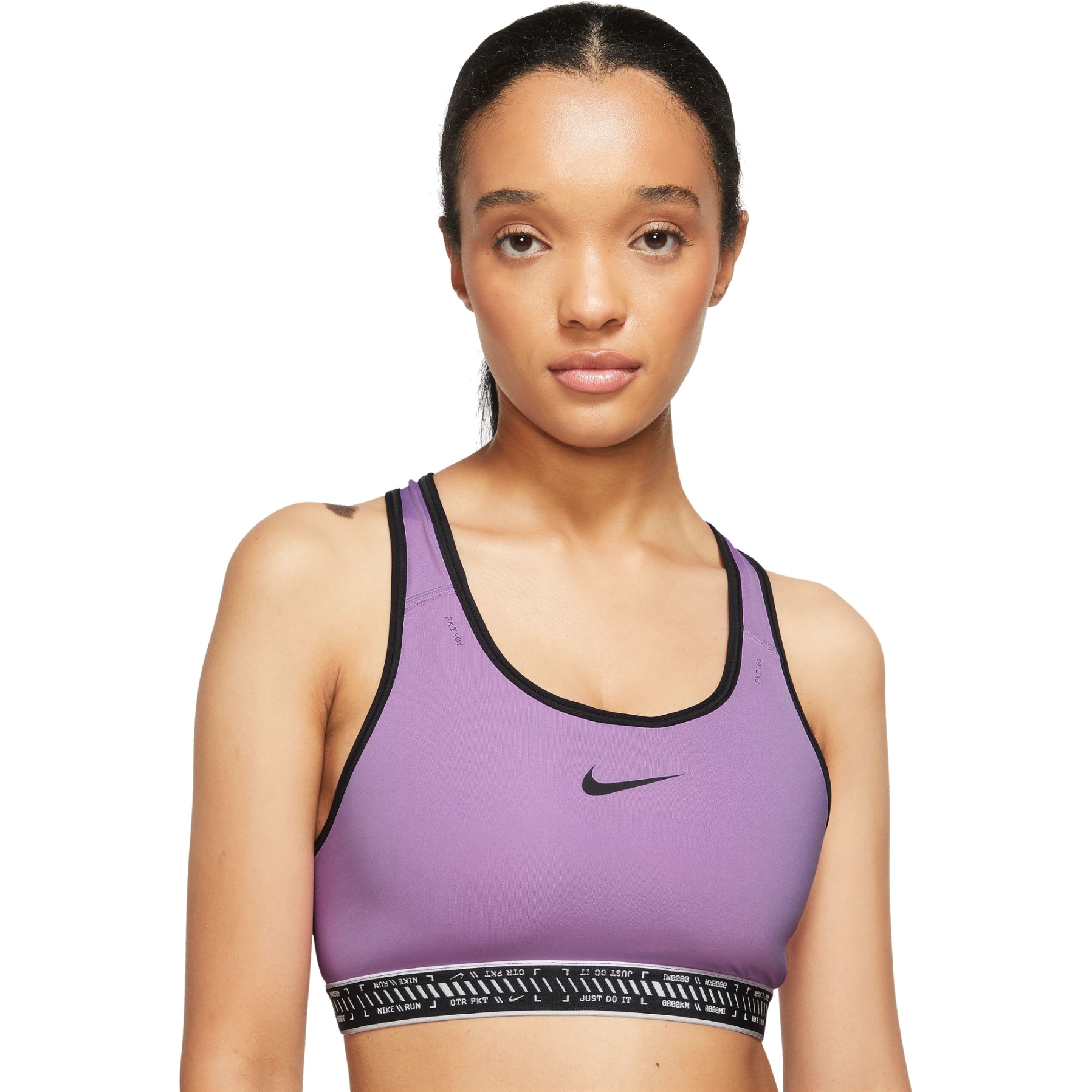 Nike Swoosh Sports Bra Purple Women