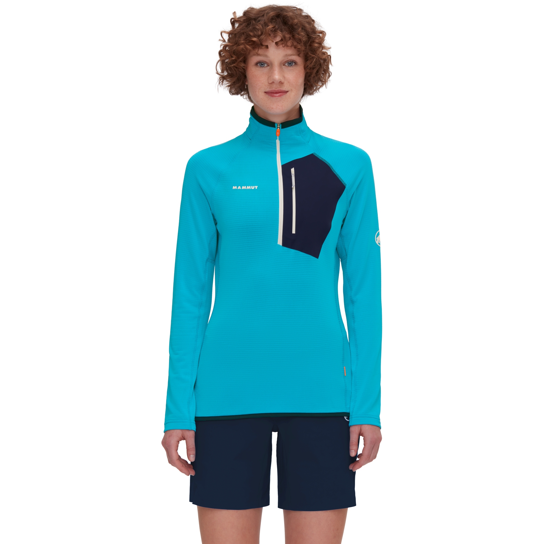 Picture of Mammut Aenergy Light Half Zip Midlayer Pullover Women - sky-marine