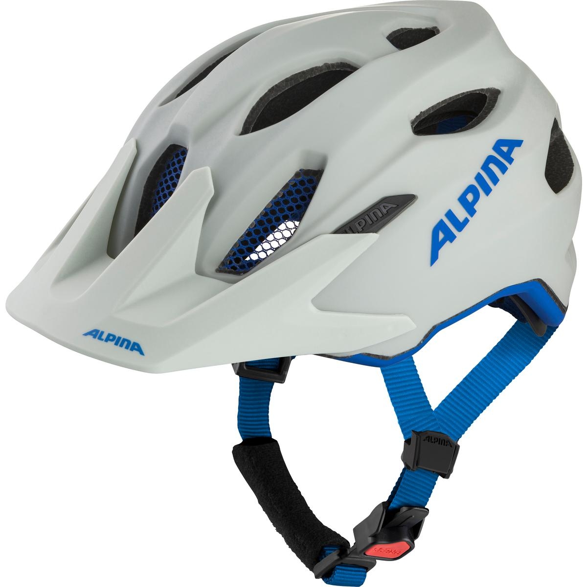 Picture of Alpina Carapax JR. Kids Helmet - smoke-grey blue matt