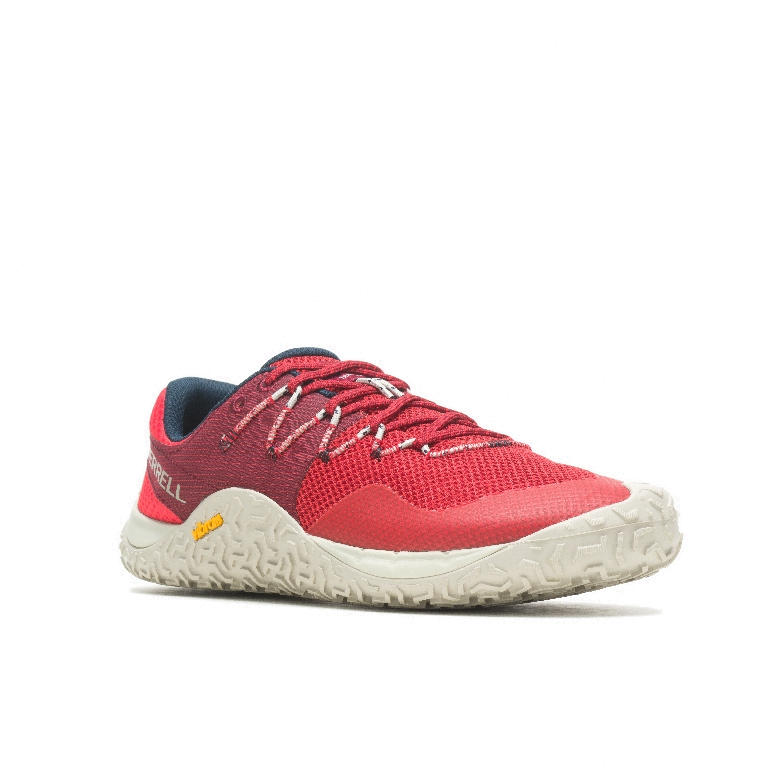 Merrell TRAIL GLOVE 7 BAREFOOT - Zapatillas de running neutras - lava/rojo  