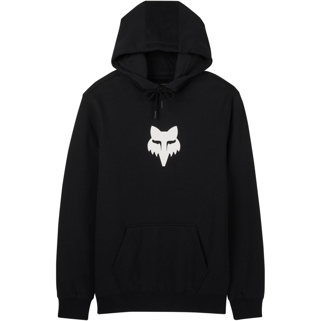 Мужская флисовая толстовка с капюшоном FOX Head - черный