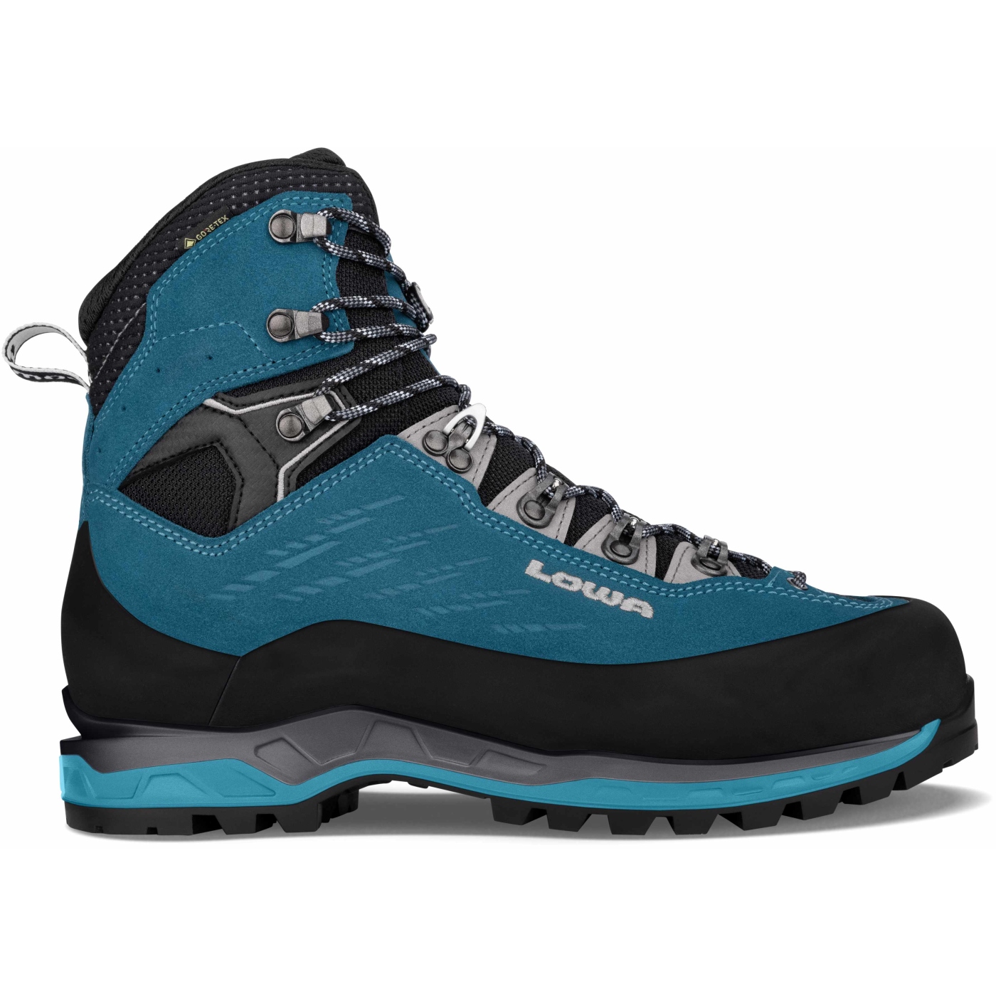 Image of LOWA Cevedale II GTX Women's Mountaineering Shoes - turquoise/grey
