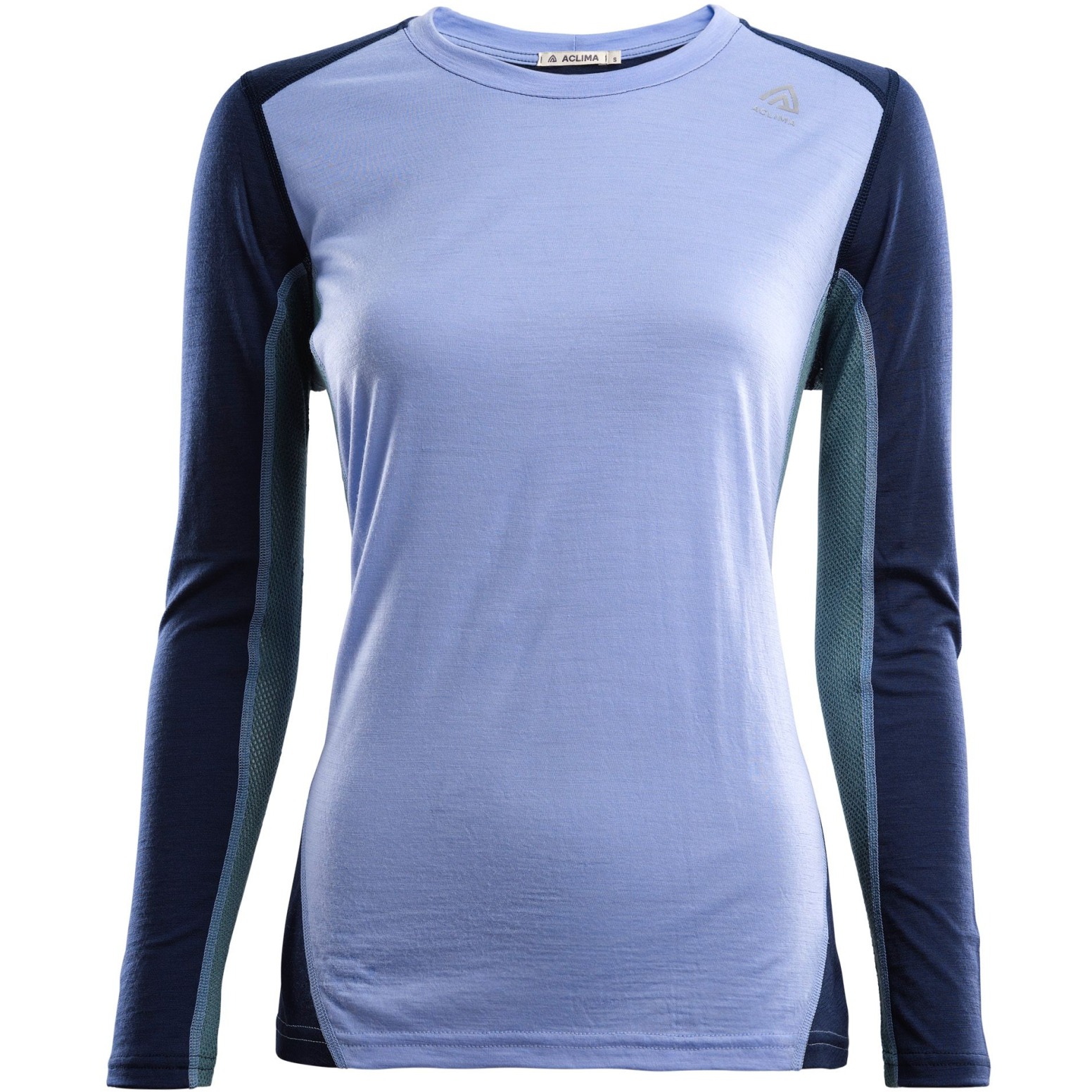 Produktbild von Aclima LightWool Sports Damen Langarmshirt - purple impr/navyblazer/northatlantic