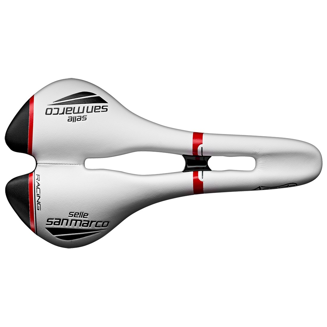 Productfoto van Selle San Marco Aspide Racing Open-Fit Saddle - Narrow S2 - red/white