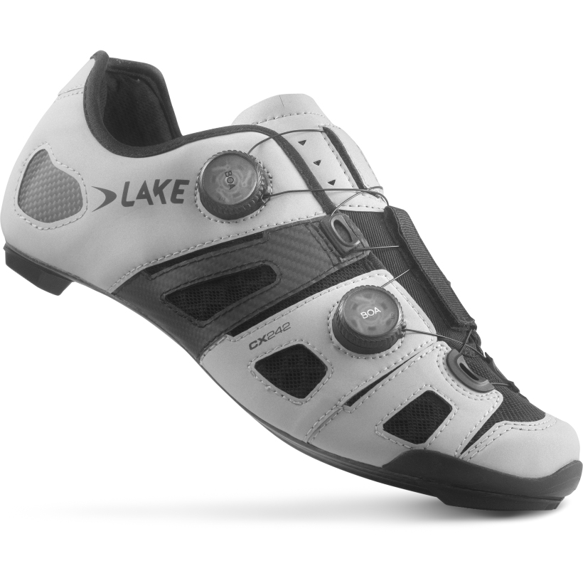 Productfoto van Lake CX242 Racefietsschoenen - Clarino Microfiber - reflective silver/black